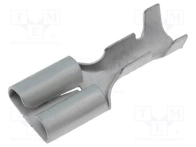 Terminal: flat; 6.3mm; 0.8mm; female; 0.5÷2mm2; crimped; for cable