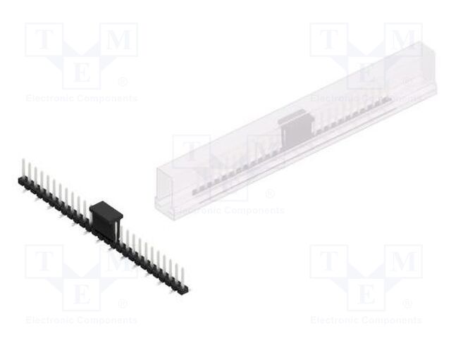Connector: pin strips; pin header; male; PIN: 27; 2.54mm; SMT; 1x27