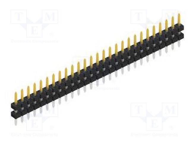 Connector: pin strips; pin header; male; PIN: 27; 2mm; THT; 1x27