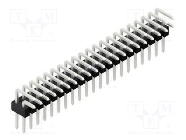 Connector: pin strips; pin header; male; PIN: 42; 2.54mm; THT; 2x21