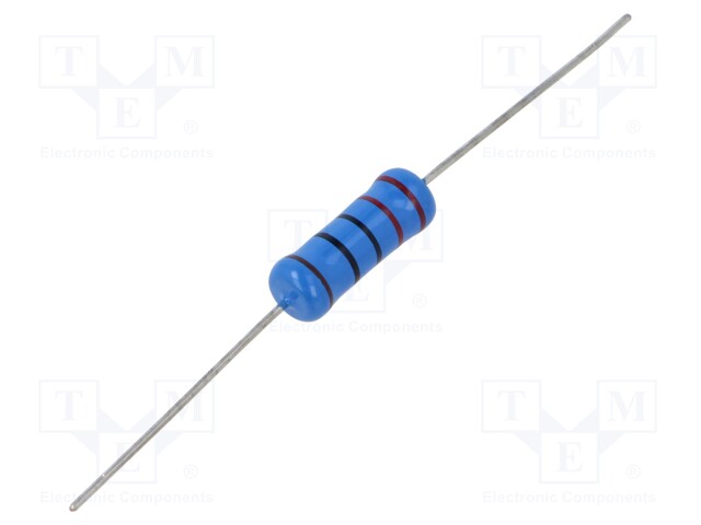 Resistor: metal film; THT; 220Ω; 3W; ±1%; Ø6.5x17.5mm; axial