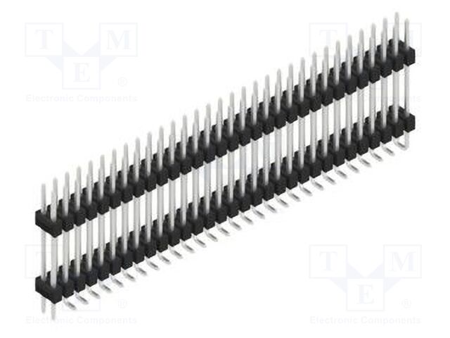 Connector: pin strips; pin header; male; PIN: 62; 2.54mm; SMT; 2x31