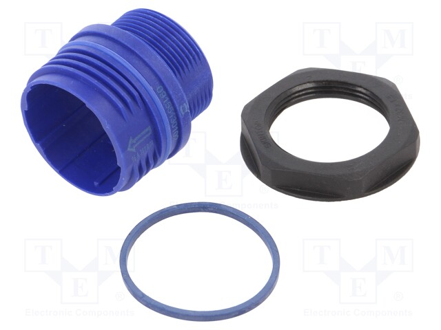 Enclosure: for circular connectors; Han F+B; for panel mounting