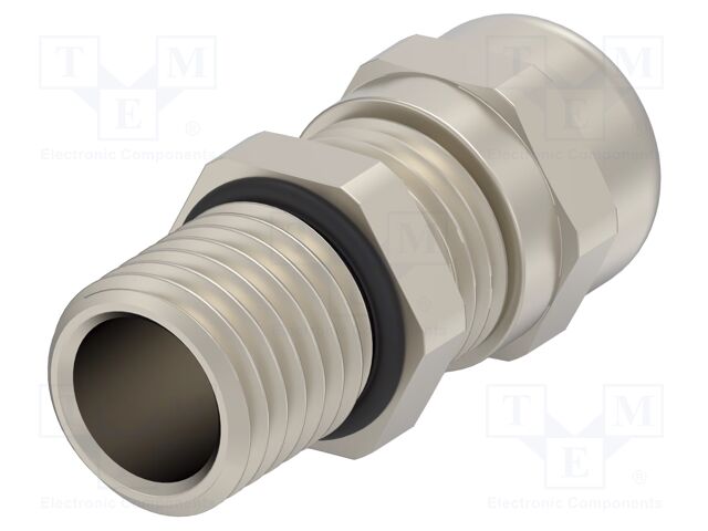 Cable gland; without nut,with long thread; M12; IP68; Mat: brass