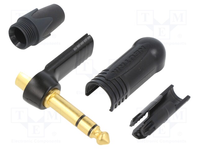 "R/A 1/4"" 3POLE PLUG"