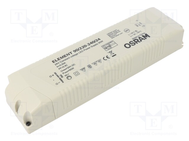Power supply: switched-mode; LED; 90W; 24VDC; 3.75A; 198÷264VAC