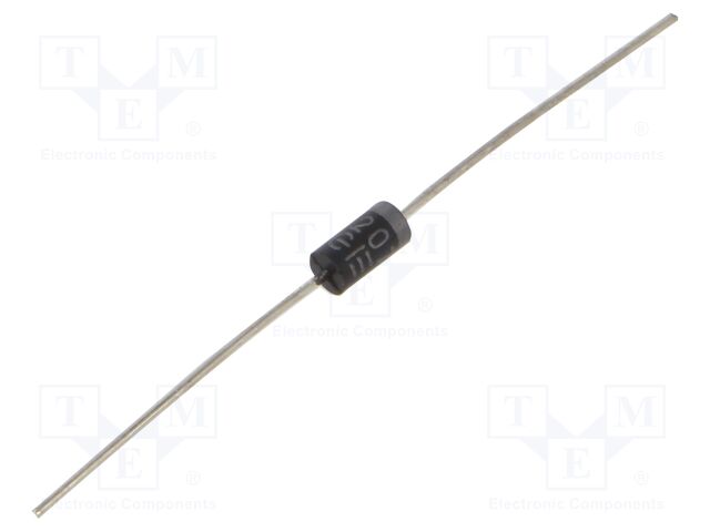 Diode: rectifying; THT; 1kV; 2A; tape; Ifsm: 70A; DO15; Ufmax: 1.3V