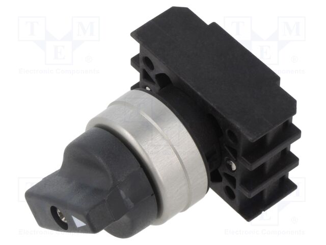 Switch: rotary; 22mm; Stabl.pos: 2; grey; IP65; prominent; Pos: 2