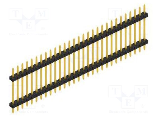 Connector: pin strips; pin header; male; PIN: 29; 2mm; THT; 1x29