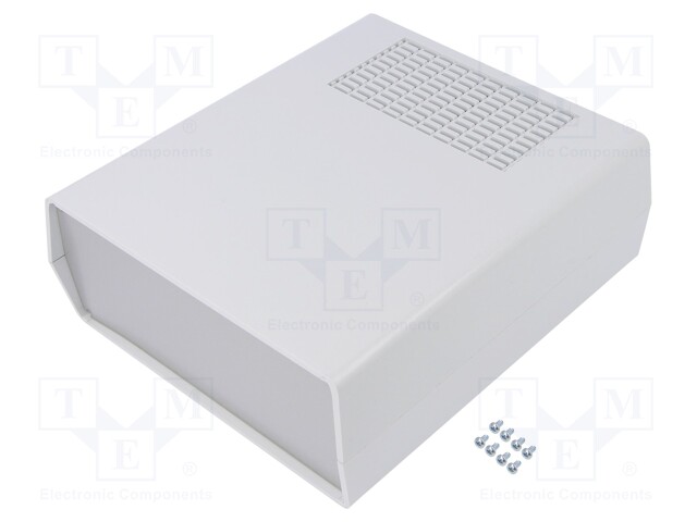 Enclosure: with panel; vented,PCB is fastened in guides; AUS