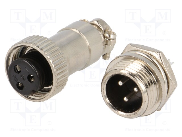 Socket,plug; microphone MINI; male,female; PIN: 3; MINI; soldering
