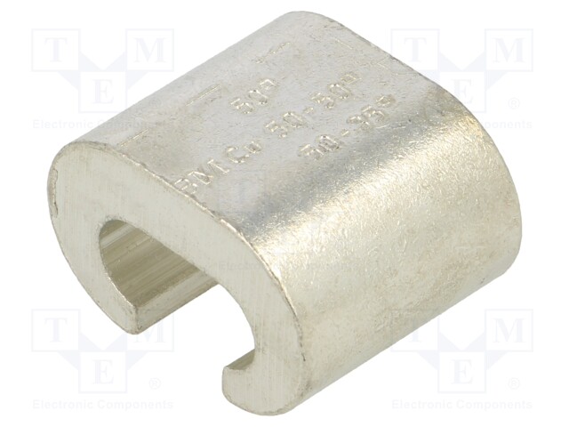 Copper; 50mm2; tinned; 1/0AWG; Connector: C shape crimp