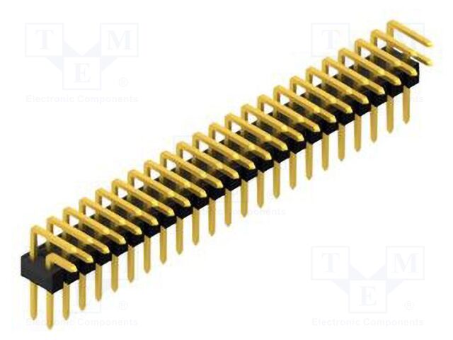 Connector: pin strips; pin header; male; PIN: 46; 2.54mm; THT; 2x23