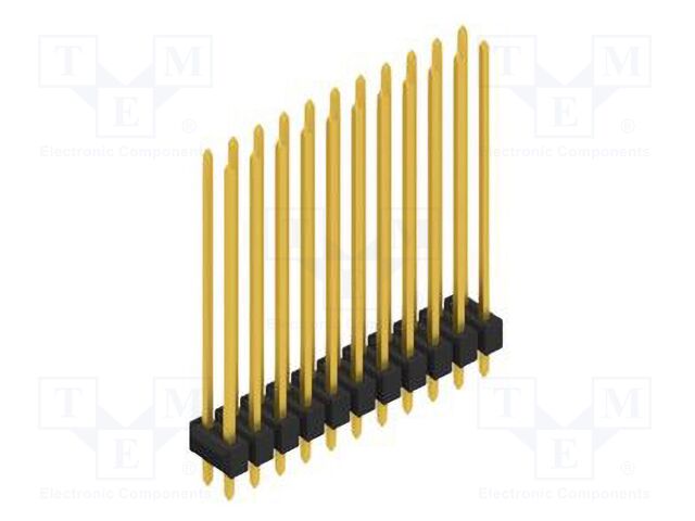 Connector: pin strips; pin header; male; PIN: 22; 2.54mm; THT; 2x11