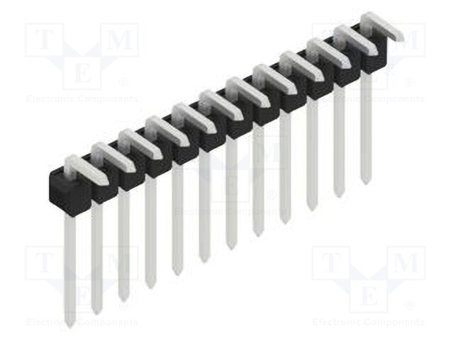 Connector: pin strips; pin header; male; PIN: 12; 2.54mm; THT; 1x12