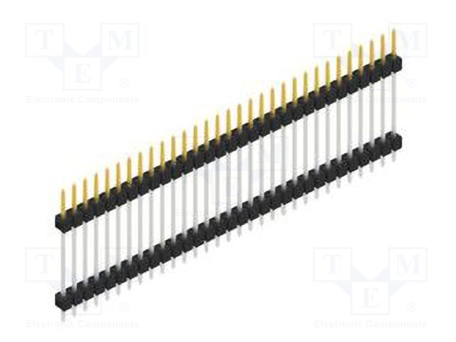 Connector: pin strips; pin header; male; PIN: 31; 2.54mm; THT; 1x31
