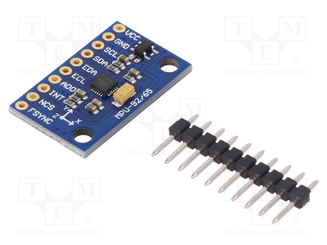 Sensor: position; accelerometer,magnetic field,gyroscope; I2C