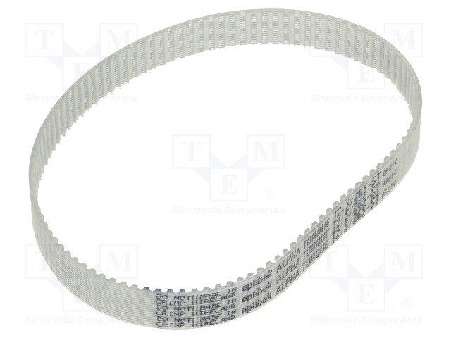 Timing belt; T2.5; W: 10mm; H: 1.3mm; Lw: 265mm; Tooth height: 0.7mm