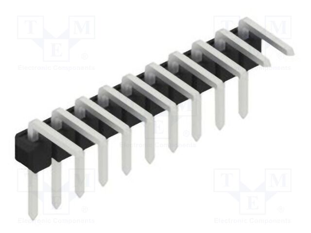 Connector: pin strips; pin header; male; PIN: 10; 2.54mm; THT; 1x10