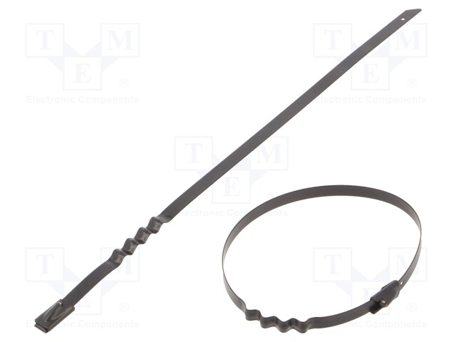Cable tie; L: 200mm; W: 4.6mm; stainless steel AISI 304; 445N