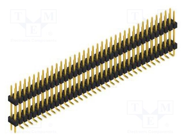 Connector: pin strips; pin header; male; PIN: 72; 2.54mm; SMT; 2x36