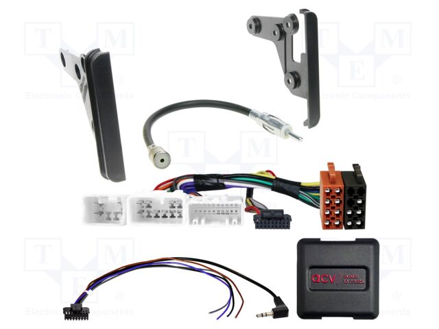 Adapter for control from steering wheel; Toyota; DIN,ISO; black