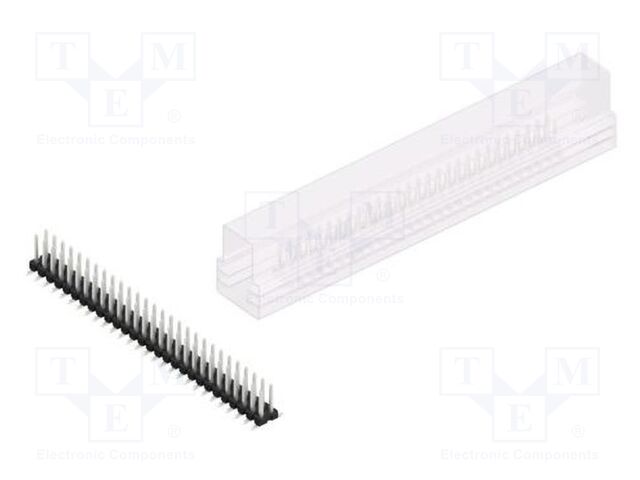 Connector: pin strips; pin header; male; PIN: 56; 2.54mm; SMT; 2x28