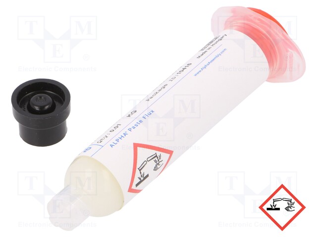 Flux: rosin based; ROL0,synthetic; gel; syringe; 10ml; BGA