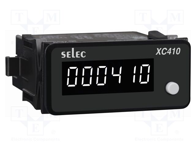 Meter: counter; digital,mounting; on panel; LED; 6 digits; 0÷50°C