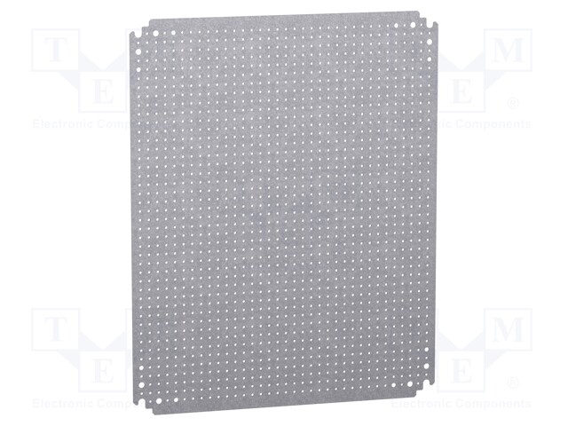Mounting plate; microperforated