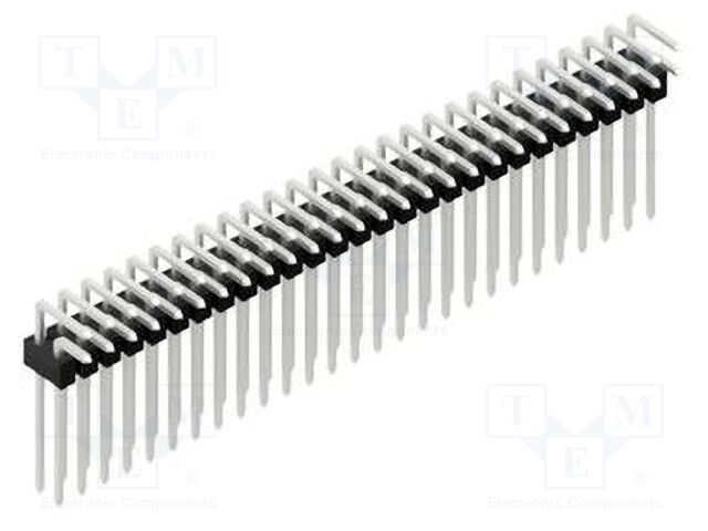 Connector: pin strips; pin header; male; PIN: 54; 2.54mm; THT; 2x27