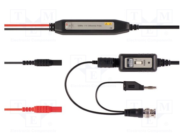 Oscilloscope probe; Band: ≤50MHz; Attenuator: 10: 1; Uin max: 700V