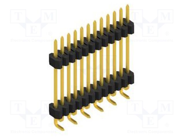 Connector: pin strips; pin header; male; PIN: 12; 1.27mm; SMT; 1x12