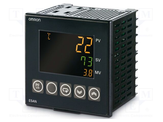 Temperature Controller, E5AN-H Series, 24 Vac/dc, Relay Outputs