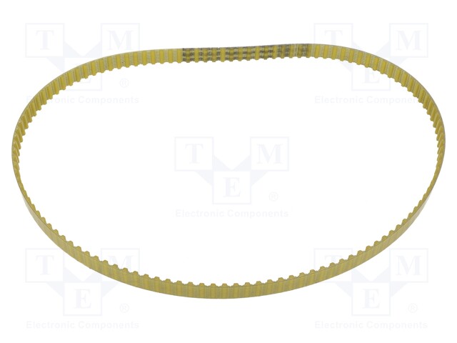 Timing belt; T5; W: 10mm; H: 2.2mm; Lw: 620mm; Tooth height: 1.2mm