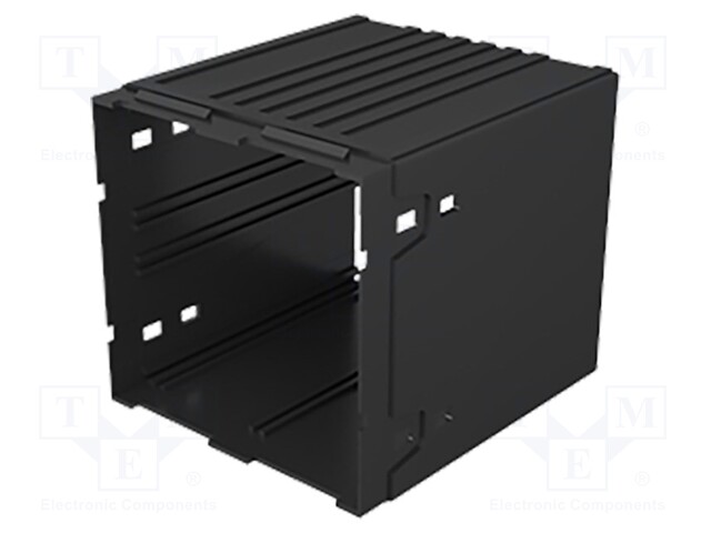 Enclosure: enclosure base; X: 96mm; Y: 96mm; Z: 57mm; PPO; black