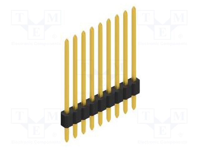 Connector: pin strips; pin header; male; PIN: 9; 1.27mm; THT; 1x9