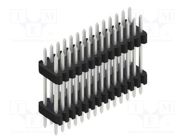 Connector: pin strips; pin header; male; PIN: 28; 1.27mm; THT; 2x14