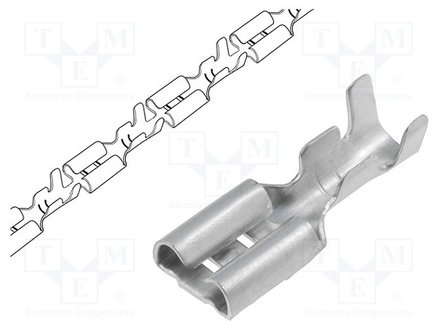 Terminal: flat; 4.8mm; 0.5mm; female; 0.3÷0.8mm2; crimped; tinned