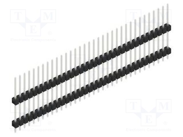 Connector: pin strips; pin header; male; PIN: 34; 2.54mm; THT; 1x34