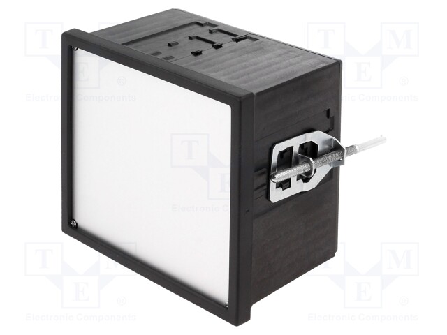 Enclosure: panel; X: 96mm; Y: 96mm; Z: 63mm; black; Series: Uninorm