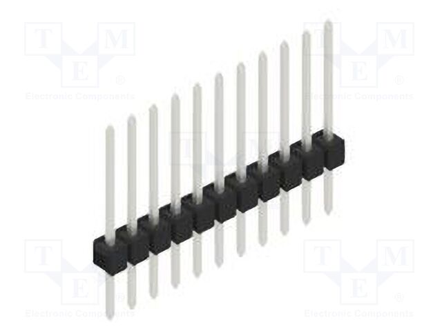 Connector: pin strips; pin header; male; PIN: 11; 2.54mm; THT; 1x11