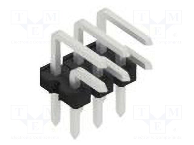 Connector: pin strips; pin header; male; PIN: 6; 2.54mm; THT; 2x3
