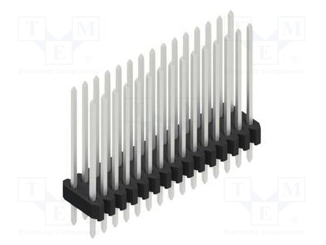 Connector: pin strips; pin header; male; PIN: 30; 1.27mm; THT; 2x15