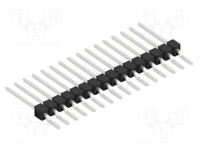 Connector: pin strips; pin header; male; PIN: 16; 2.54mm; SMT; 1x16