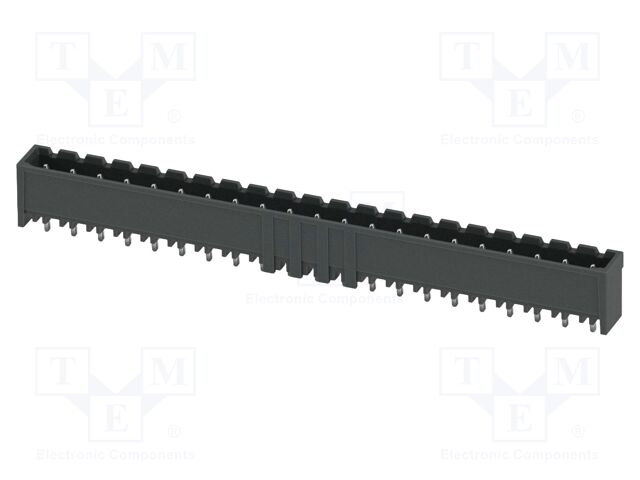 PCB headers, nominal cross section: 2.5 mm2, color: black, n