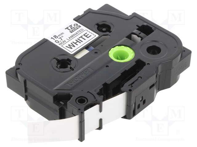 Tape; Width: 18mm; Colour: white; Character colour: black; L: 8m