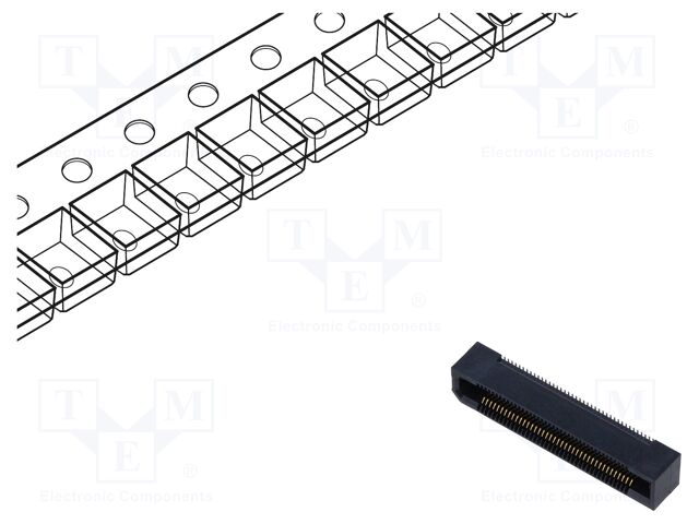 Connector: PCB to PCB; female; PIN: 80; 0.5mm; ERF5; gold-plated