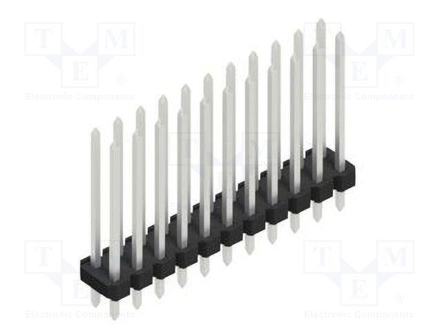 Connector: pin strips; pin header; male; PIN: 22; 2.54mm; THT; 2x11