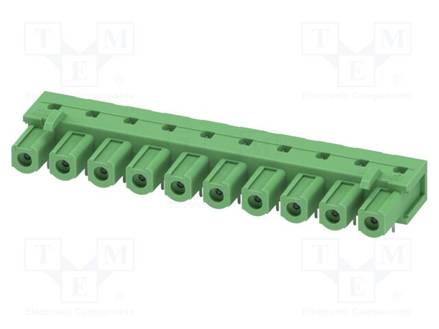 PCB headers, nominal cross section: 2.5 mm?, color: green, n